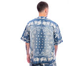 Dres - Kani Paisley Denim Baseball Shirt - Blue
