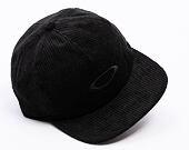 Kšiltovka Oakley - Ellipse Corduroy  Hat - Blackout