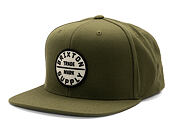 Kšiltovka Brixton - Oath Iii Snapback - Olive Surplus/Whitecap