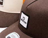 Kšiltovka Brixton - Alpha Block Np C Mp Trucker Hat - Brown/Brown