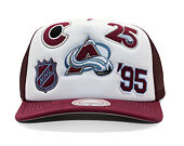 Kšiltovka Mitchell & Ness - Gridlock Trucker - Colorado Avalanche - White
