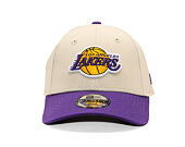 Dětská Kšiltovka New Era - NBA Color Block 9FORTY - LA Lakers - Stone / Purple