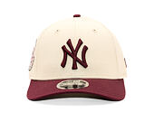 Kšiltovka New Era - MLB WS Patch Retro 9FORTY M-CROWN - NY Yankees - Cream / Burgundy