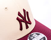 Kšiltovka New Era - MLB WS Patch Retro 9FORTY M-CROWN - NY Yankees - Cream / Burgundy