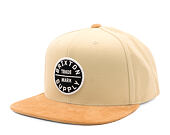 Kšiltovka Brixton - Oath Iii Snapback - Sand/Light Brown Corduroy
