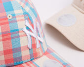 Dámská Kšiltovka New Era - MLB Check 9FORTY - NY Yankees - Pink Lift / White