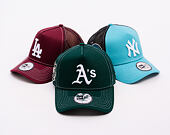 Kšiltovka New Era - MLB Contrast Stitch WS Retro 9FORTY Trucker - Oakland Athletics - Dark Green