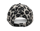 Dámská Kšiltovka New Era - MLB Cosy Animal - Snow Leopard Fleece 9FORTY - LA Dodgers - Grey / Black