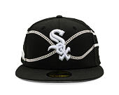 Kšiltovka New Era - MLB Chain Wrap 59FIFTY - Chicago White Sox - Black