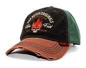 Kšiltovka Von Dutch - Trucker - Washed Brown/Black/Green