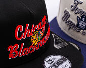 Kšiltovka New Era - NHL Chainstitch 9FIFTY A-Frame - Chicago Blackhawks - Black