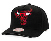 Kšiltovka Mitchell & Ness - NBA Tilted Pro Snapback - Chicago Bulls - Black