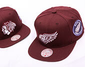 Kšiltovka Mitchell & Ness - NHL Fashion Basic Snapback - Detroit Red Wings - Dark Purple