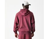 Mikina New Era - Branded Washed Full-Zip Hoody - Burgundy