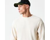Triko New Era - Branded Longsleeve Waffle Tee - Cream