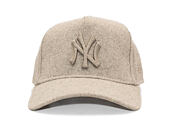 Kšiltovka New Era - MLB Melton Wool 9FORTY A-Frame - NY Yankees - Stone