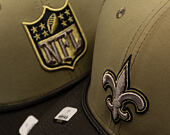 Kšiltovka New Era - NFL25 "Salute to Service" - 9SEVENTY Stretch-Snap - New Orleans Saints
