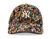 Dámská Kšiltovka New Era - MLB Womens Floral 9TWENTY - NY Yankees - Black / Cream