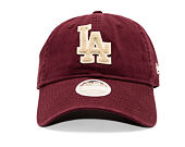 Dámská Kšiltovka New Era - MLB Boucle 9TWENTY - LA Dodgers - Burgundy / Cream