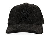 Kšiltovka New Era - MLB Melton Wool 9FORTY A-Frame - NY Yankees - Black