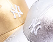 Dámská Kšiltovka New Era - MLB Metallic 9FORTY - NY Yankees - Silver