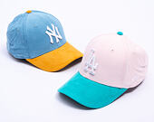 Dětská Kšiltovka New Era - MLB Kids Cord 9FORTY - LA Dodgers - Light Pink / Mint