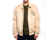 Bunda Karl Kani - Legacy Faux Suede Bowling Jacket - Beige