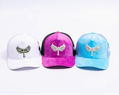 Kšiltovka Reflection Luxury Velvet Rhinostones Grape Purple