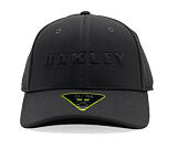 Kšiltovka Oakley - Bark Embossed Hat - Pitch Black/Flame Red