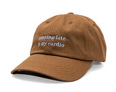 Kšiltovka 8by8 - Dadcap - "running late is my cardio" - Brown/Sky Blue