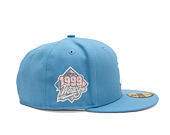 Kšiltovka New Era - MLB 1999 WS 59FIFTY - NY Yankees - Sky Blue / Pink UV
