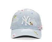 Dětská Kšiltovka New Era - MLB Plane All Over 9FORTY - NY Yankees - Sky Blue