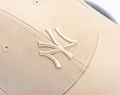 Dámská Kšiltovka New Era - MLB PU Leather 9FORTY - NY Yankees - Stone