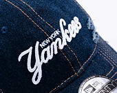 Kšiltovka New Era - MLB Denim Distress 9TWENTY - NY Yankees - Navy