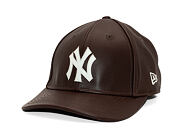 Kšiltovka New Era - MLB IMAGE DROP - Leather 9FORTY M-CROWN - NY Yankees - Brown