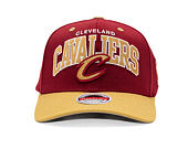 Kšiltovka Mitchell & Ness - NBA Team Arch Snapback - Cleveland Cavaliers - Dark Red / Gold
