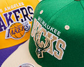 Kšiltovka Mitchell & Ness - NBA Team Arch Snapback - Milwaukee Bucks - Green / Beige