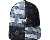 Kšiltovka Kangol - TRENDS PACK - Denim Mashup Baseball - Blue Picnic