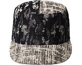 Kšiltovka Kangol - TRENDS PACK - Denim Mashup Army Cap - Black Topstitch
