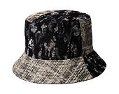 Klobouk Kangol - TRENDS PACK - Denim Mashup Bucket - Black Topstitch