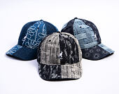 Kšiltovka Kangol - TRENDS PACK - Denim Mashup Baseball - Black Topstitch