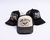 Kšiltovka Von Dutch - Trucker - Calif. Motorcycles 1929 Grey/Distressed Black Denim