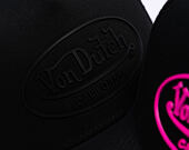Kšiltovka Von Dutch - Trucker - Rubber Logo Black/Black