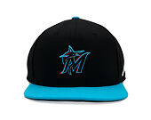 Kšiltovka Nike - Dri-Fit Pro - Miami Marlins - Black 00A/Light Current Blue