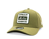 Kšiltovka New Era - Branded Buffalo Patch Linen 9FORTY A-Frame - New Olive