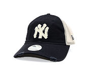 Dámská Kšiltovka New Era - MLB Distress Trucker 9TWENTY Trucker - NY Yankees - Navy