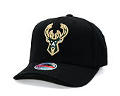 Kšiltovka Mitchell & Ness  - NBA Classic Red Snapback Custom Patch - Milwaukee Bucks - Black
