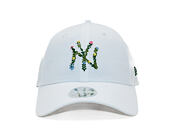 Dámská Kšiltovka New Era - MLB Floral Infill 9FORTY - NY Yankees - White