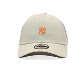 Dětská Kšiltovka New Era - MLB Homefield 9FORTY Trucker - NY Yankees - Stone / Orange