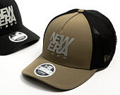 Kšiltovka New Era - Branded Reflective 9FORTY M-CROWN A-Frame Trucker - New Olive